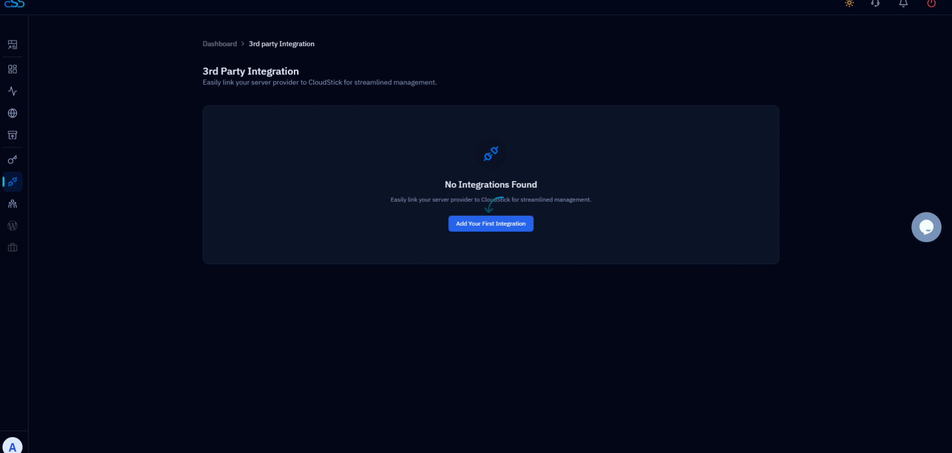 Fig. 08 — Success message confirming Vultr has been integrated with CloudStick.